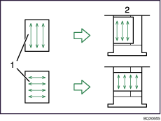 Illustration of paper grain