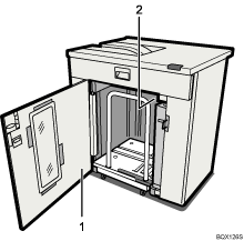 Stacker illustration numbered callout illustration