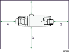 Illustration of access to the machine numbered callout illustration
