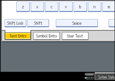 Operation panel screen illustration