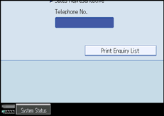 Operation panel screen illustration