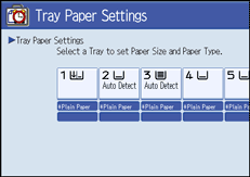 Operation panel screen illustration