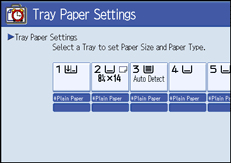 Operation panel screen illustration