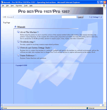 Web browser screen illustration