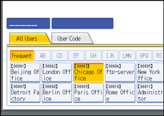 Operation panel screen illustration