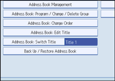 Operation panel screen illustration