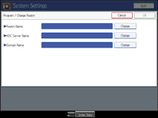 Operation panel screen illustration