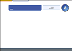 Operation panel screen illustration