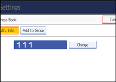 Operation panel screen illustration