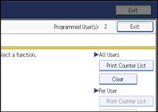 Operation panel screen illustration