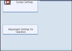 Operation panel screen illustration