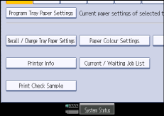 Operation panel screen illustration