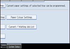 Operation panel screen illustration