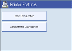 Operation panel screen illustration