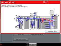 Operation panel screen illustration