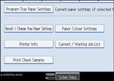 Operation panel screen illustration