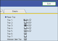Operation panel screen illustration