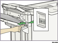 Finisher Suspend /Resume key illustration