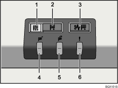 Illustrazione numerata pannello di controllo impilatore