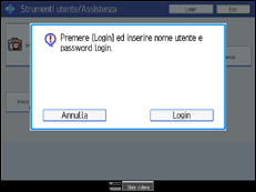 Illustrazione schermata pannello di controllo