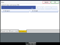 Illustrazione schermata pannello di controllo
