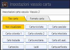 Illustrazione schermata pannello di controllo
