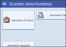 Illustrazione schermata pannello di controllo