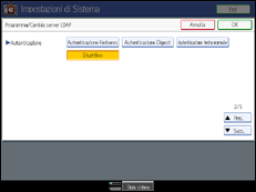 Illustrazione schermata pannello di controllo