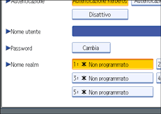 Illustrazione schermata pannello di controllo