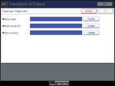 Illustrazione schermata pannello di controllo