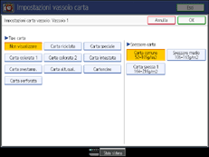 Illustrazione schermata pannello di controllo