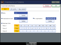 Illustrazione schermata pannello di controllo