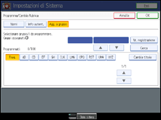 Illustrazione schermata pannello di controllo