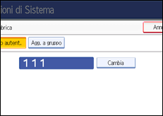 Illustrazione schermata pannello di controllo