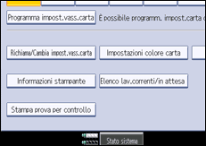 Illustrazione schermata pannello di controllo