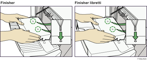 Illustrazione vassoio basculante finisher