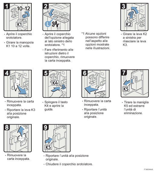Illustrazione della procedura operativa.