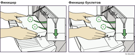 Изображение сдвижного лотка финишера