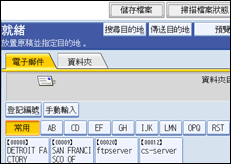 操作面板畫面圖例