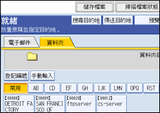 操作面板畫面圖例