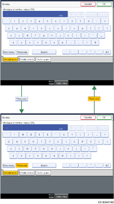 Ilustraci&oacute;n de teclas