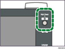 Ilustraci&oacute;n del interruptor de funcionamiento