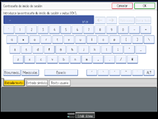 Ilustraci&oacute;n de la pantalla panel de mandos