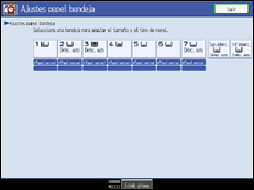 Ilustraci&oacute;n de la pantalla panel de mandos