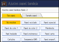 Ilustraci&oacute;n de la pantalla panel de mandos