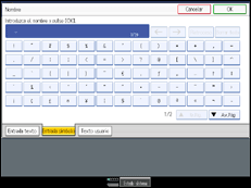 Ilustraci&oacute;n de la pantalla panel de mandos
