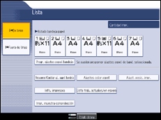 Ilustraci&oacute;n de la pantalla panel de mandos