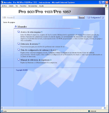 Ilustraci&oacute;n de la pantalla del navegador Web