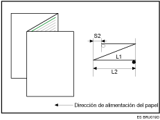 Ilustraci&oacute;n de plegado de carta hacia fuera
