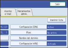 Ilustraci&oacute;n de la pantalla panel de mandos